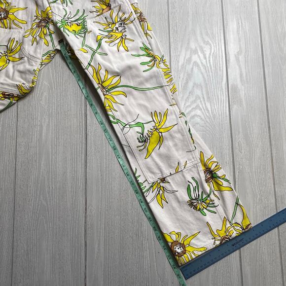 Keith Kelly Men's White Sunflower Double Knee Work Pants Size XXS $165 - Picture 8 of 12